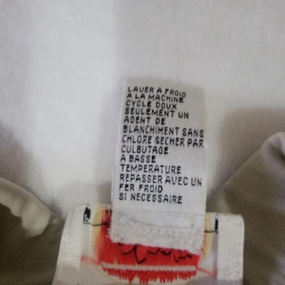 Vtg Talbots Button Up Shirt Dress Khaki Tan Womens 12 Petite Cotton Safari - Picture 12 of 15